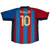 Maillot Rétro Domicile FC Barcelone Rivaldo #10 2001 - Eleven Crown - Maillot de Football Pas Cher - Survêtements Pas Cher - Maillot de Foorball Enfants Pas Cher - Maillots Retro Vintage Pas Cher- Qualité Premium