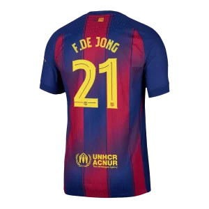 Maillot Player Domicile FC Barcelone F.De Jong #21 2025/26