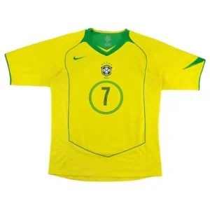 Maillot Rétro Domicile Brésil Adriano #7 2004 – Image 2