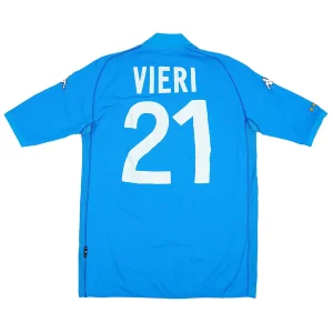 Maillot Rétro Domicile Italie Vieri #21 2002
