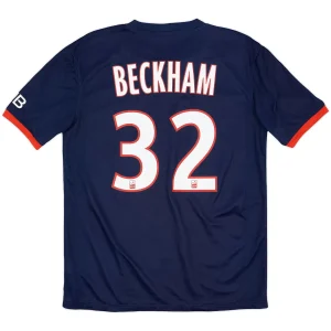 Maillot Rétro Domicile PSG Beckham #32 2013