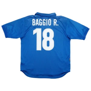 Maillot Rétro Domicile Italie Baggio R. #18 1998