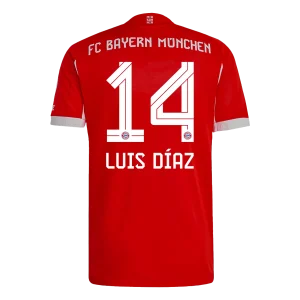 Maillot Player Domicile Bayern Munich Luis Díaz #14 2025/26
