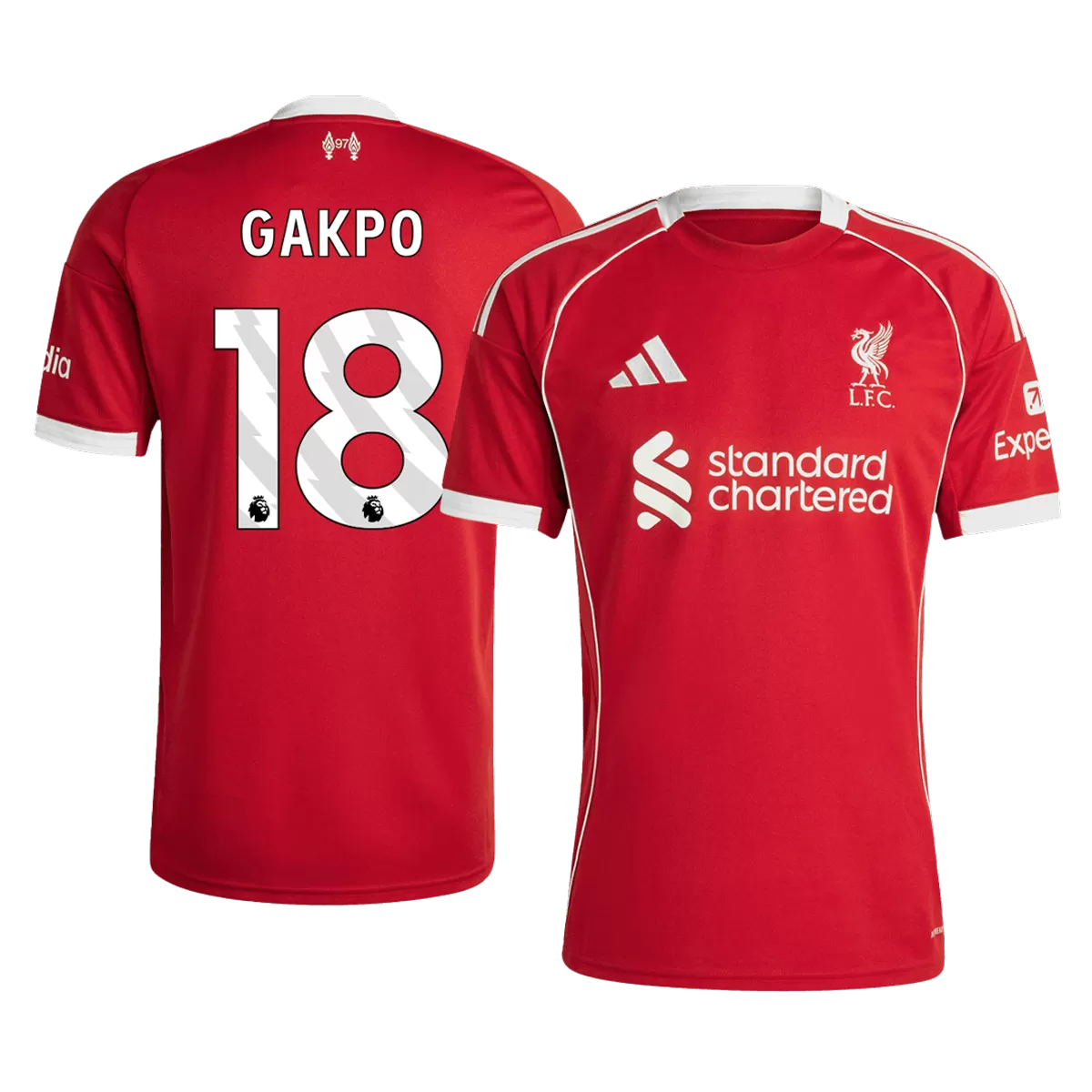 Maillot Domicile Liverpool FC Gakpo #18 2025/26 – Image 3