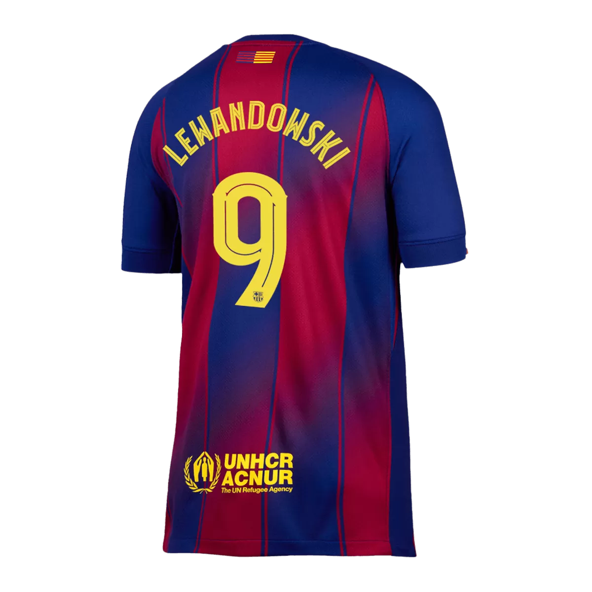 Maillot Domicile FC Barcelone Lewandowski #9 2025/26