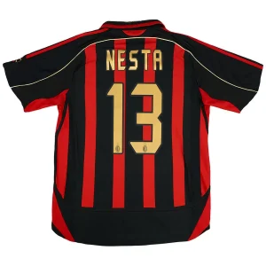 Maillot Rétro Domicile AC Milan Nesta #13 2006