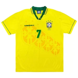 Maillot Rétro Domicile Brésil Bebeto #7 1994 – Image 2
