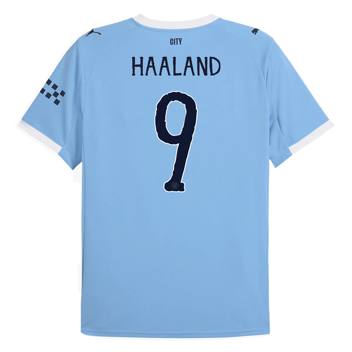 Maillot Domicile Manchester City Haaland #9 2025/26