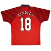 Maillot Rétro Domicile Manchester United Scholes #18 1996 - Eleven Crown - Maillot de Football Pas Cher - Survêtements Pas Cher - Maillot de Foorball Enfants Pas Cher - Maillots Retro Vintage Pas Cher- Qualité Premium