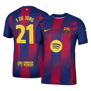 Maillot Player Domicile FC Barcelone F.De Jong #21 2025/26 – Image 3