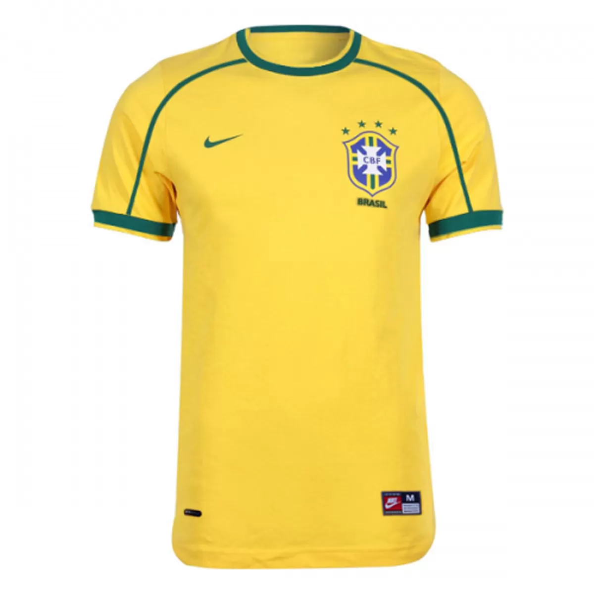 Maillot Rétro Domicile Brésil Rivaldo #10 1998 – Image 3