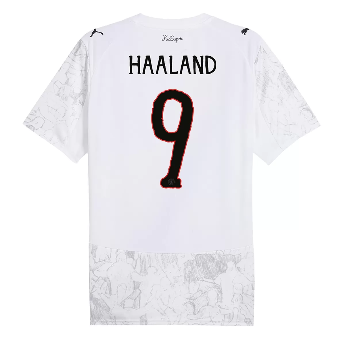 Maillot Domicile Manchester City Haaland #9 2025/26
