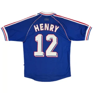 Maillot Rétro Domicile France Henry #12 1998
