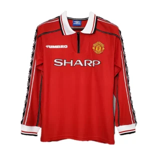 Maillot Rétro Domicile Manchester United Beckham #7 1998 – Image 3