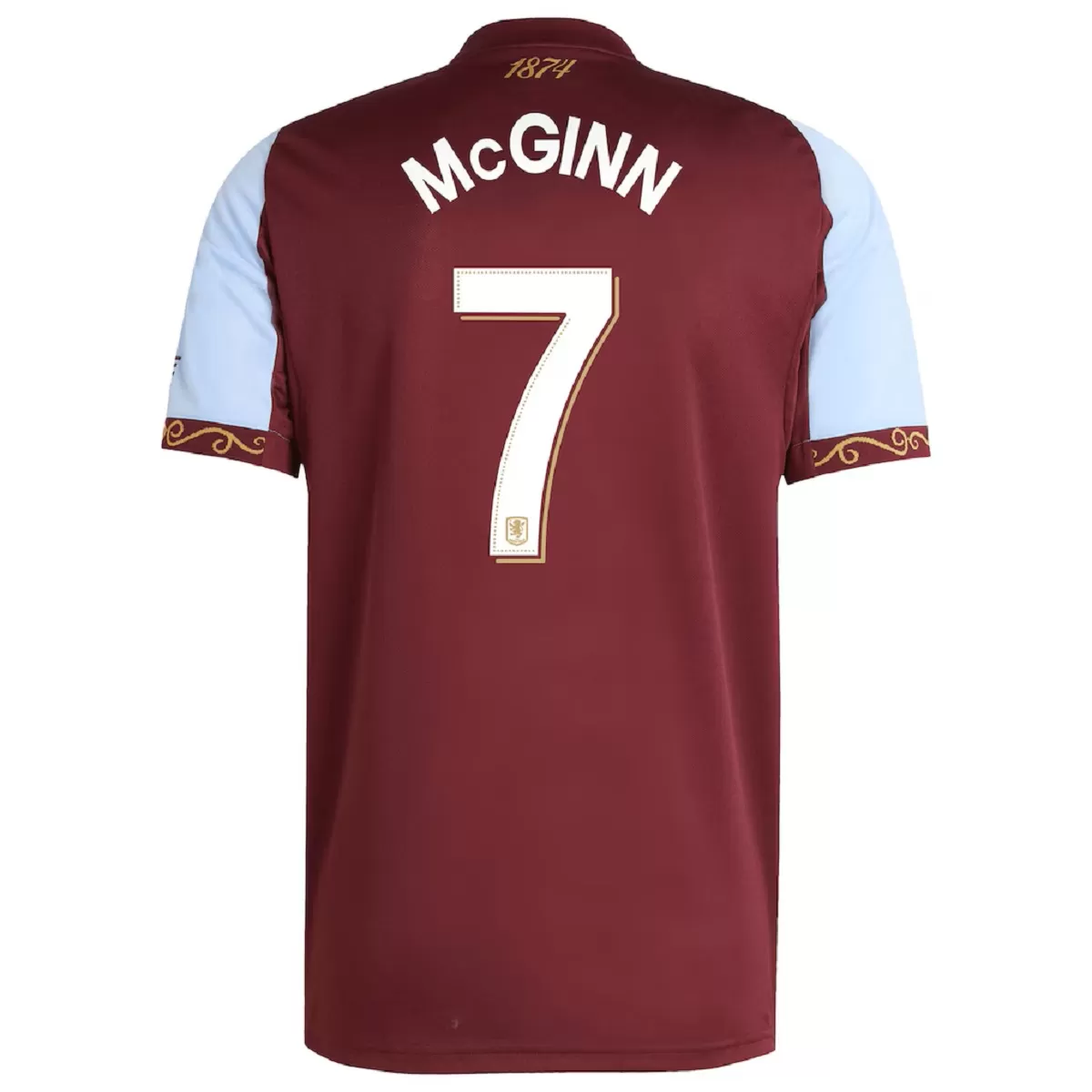 Maillot Domicile Aston Villa Mcginn #7 2025/26