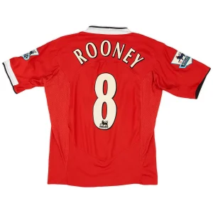 Maillot Rétro Domicile Manchester United Rooney #8 2004