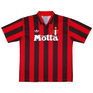 Maillot Rétro Domicile AC Milan 1992