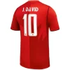 Maillot Domicile Canada J. David #10 2026/27 - Eleven Crown - Maillot de Football Pas Cher - Survêtements Pas Cher - Maillot de Foorball Enfants Pas Cher - Maillots Retro Vintage Pas Cher- Qualité Premium