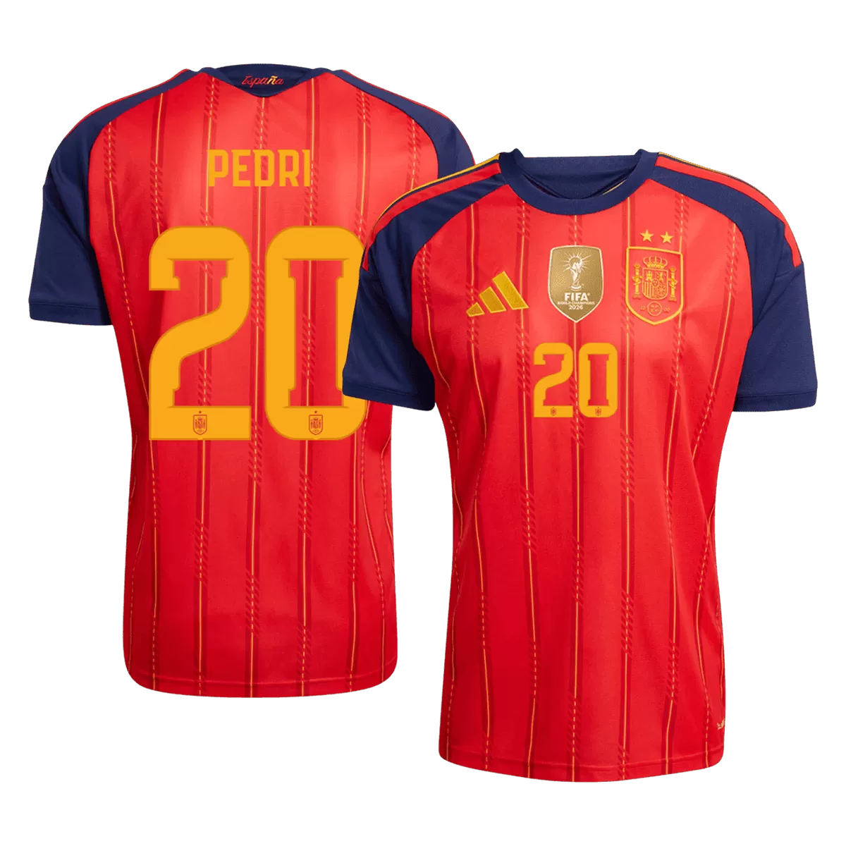 Maillot Domicile Espagne Pedri #20 2026/27