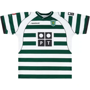 Maillot Rétro Domicile Sporting CP C.Ronaldo #28 2002 – Image 2