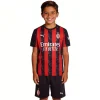Ensemble Enfants Domicile AC Milan 2025/26 - Eleven Crown - Maillot de Football Pas Cher - Survêtements Pas Cher - Maillot de Foorball Enfants Pas Cher - Maillots Retro Vintage Pas Cher- Qualité Premium