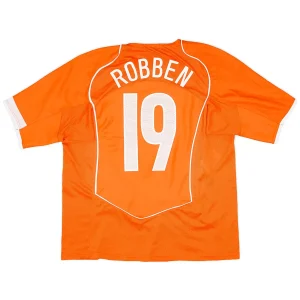 Maillot Rétro Domicile Pays Bas Robben #19 2004