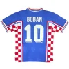 Maillot Rétro Extérieur Croatie Boban #10 1998 - Eleven Crown - Maillot de Football Pas Cher - Survêtements Pas Cher - Maillot de Foorball Enfants Pas Cher - Maillots Retro Vintage Pas Cher- Qualité Premium