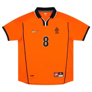 Maillot Rétro Domicile Pays Bas Bergkamp #8 1998 – Image 2