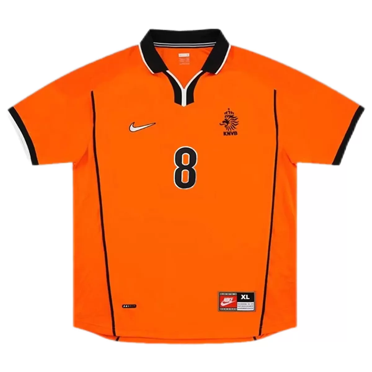 Maillot Rétro Domicile Pays Bas Bergkamp #8 1998 – Image 2
