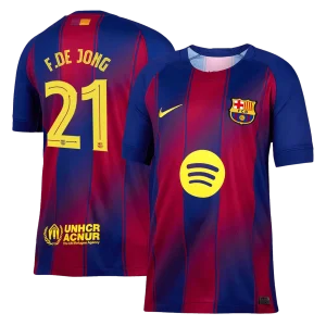 Maillot Domicile FC Barcelone F.De Jong #21 2025/26 – Image 3