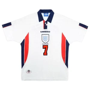 Maillot Rétro Domicile Angleterre Beckham #7 1998 – Image 2