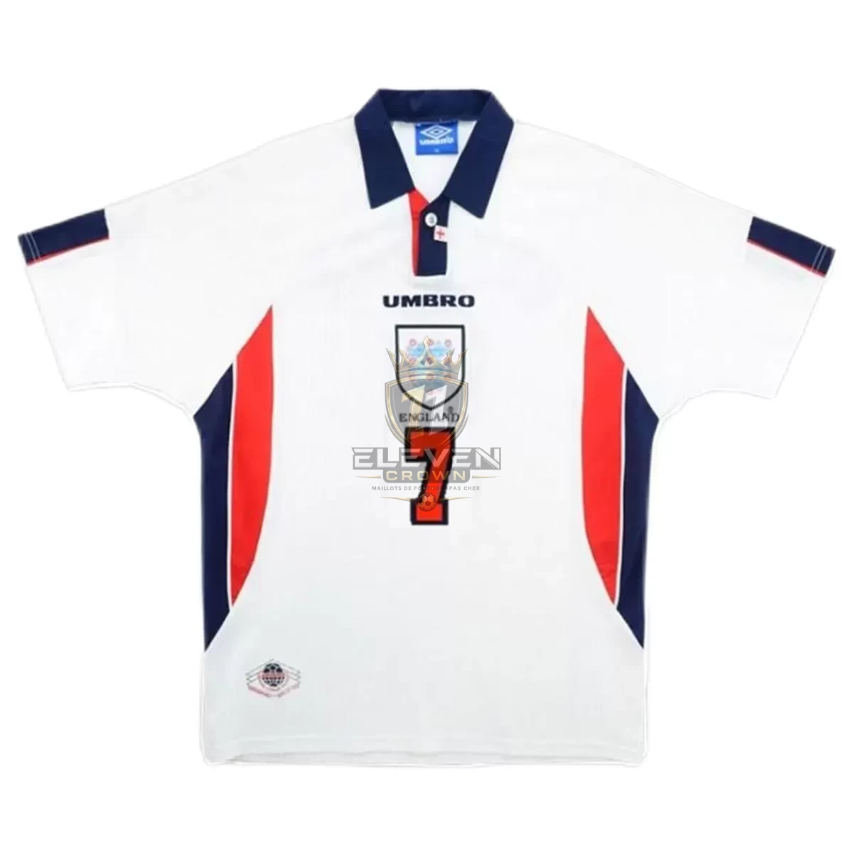 Maillot Rétro Domicile Angleterre Beckham #7 1998 – Image 2