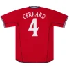 Maillot Rétro Extérieur Angleterre Gerrard #4 2002 - Eleven Crown - Maillot de Football Pas Cher - Survêtements Pas Cher - Maillot de Foorball Enfants Pas Cher - Maillots Retro Vintage Pas Cher- Qualité Premium