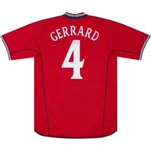 Maillot Rétro Extérieur Angleterre Gerrard #4 2002