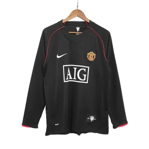 Maillot Rétro Manches Longues Extérieur Manchester United 2007 – Image 3