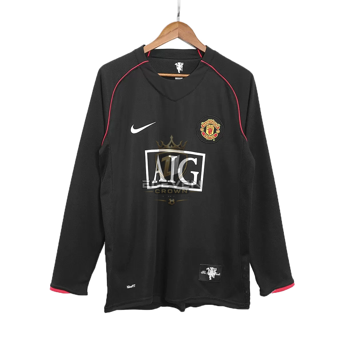 Maillot Rétro Manches Longues Extérieur Manchester United 2007 – Image 3