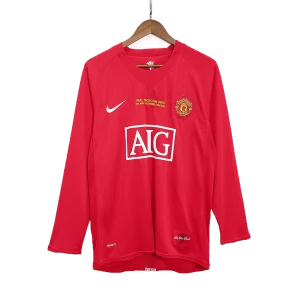 Maillot Rétro Manches Longues Domicile Manchester United 2007 – Image 3