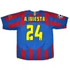Maillot Rétro Domicile FC Barcelone A.Iniesta #24 2005 - Eleven Crown - Maillot de Football Pas Cher - Survêtements Pas Cher - Maillot de Foorball Enfants Pas Cher - Maillots Retro Vintage Pas Cher- Qualité Premium
