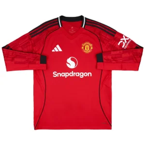 Maillot Manches Longues Domicile Manchester United 2025/26 – Image 3