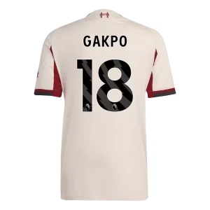 Maillot Player Extérieur Liverpool FC Gakpo #18 2025/26