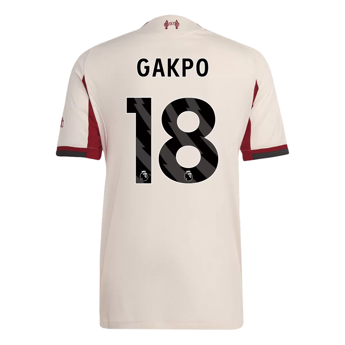 Maillot Player Extérieur Liverpool FC Gakpo #18 2025/26
