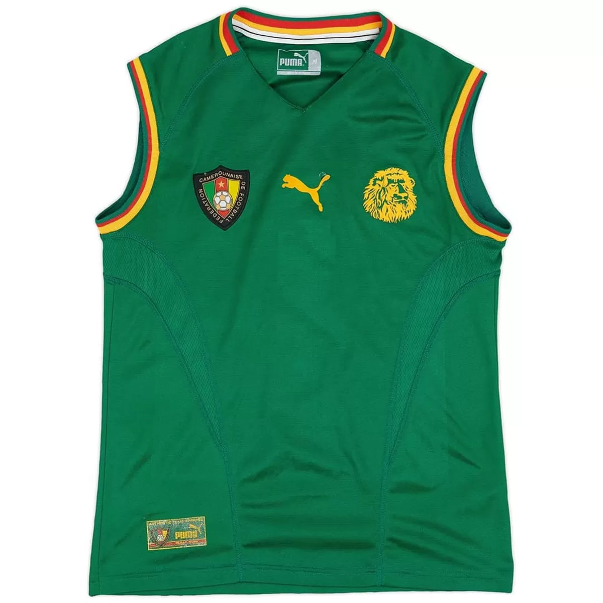 Maillot Rétro Domicile Cameroun Eto'O #9 2002 – Image 3