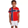 Ensemble Enfants Domicile Norvège 2026/27 - Eleven Crown - Maillot de Football Pas Cher - Survêtements Pas Cher - Maillot de Foorball Enfants Pas Cher - Maillots Retro Vintage Pas Cher- Qualité Premium