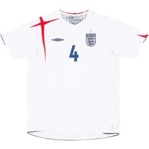Maillot Rétro Domicile Angleterre Gerrard #4 2006 – Image 2