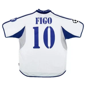 Maillot Rétro Domicile Real Madrid Figo #10 2000