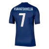 Maillot Domicile PSG Kvaratskhelia #7 2025/26 - Eleven Crown - Maillot de Football Pas Cher - Survêtements Pas Cher - Maillot de Foorball Enfants Pas Cher - Maillots Retro Vintage Pas Cher- Qualité Premium