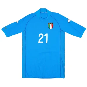 Maillot Rétro Domicile Italie Vieri #21 2002 – Image 2