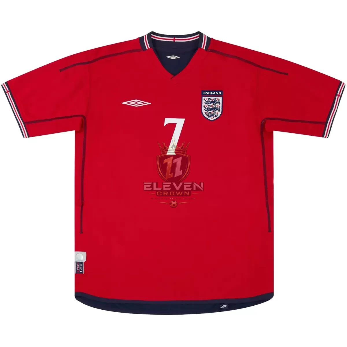 Maillot Rétro Extérieur Angleterre Beckham #7 2002 – Image 2