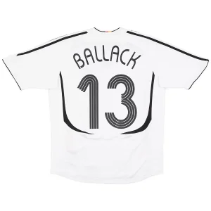 Maillot Rétro Domicile Allemagne Ballack #13 2006