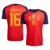 Maillot Domicile Espagne Rodrigo #16 2026/27 - Eleven Crown - Maillot de Football Pas Cher - Survêtements Pas Cher - Maillot de Foorball Enfants Pas Cher - Maillots Retro Vintage Pas Cher- Qualité Premium